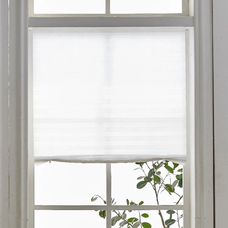 No-Drill Pleated Blackout Window Blind