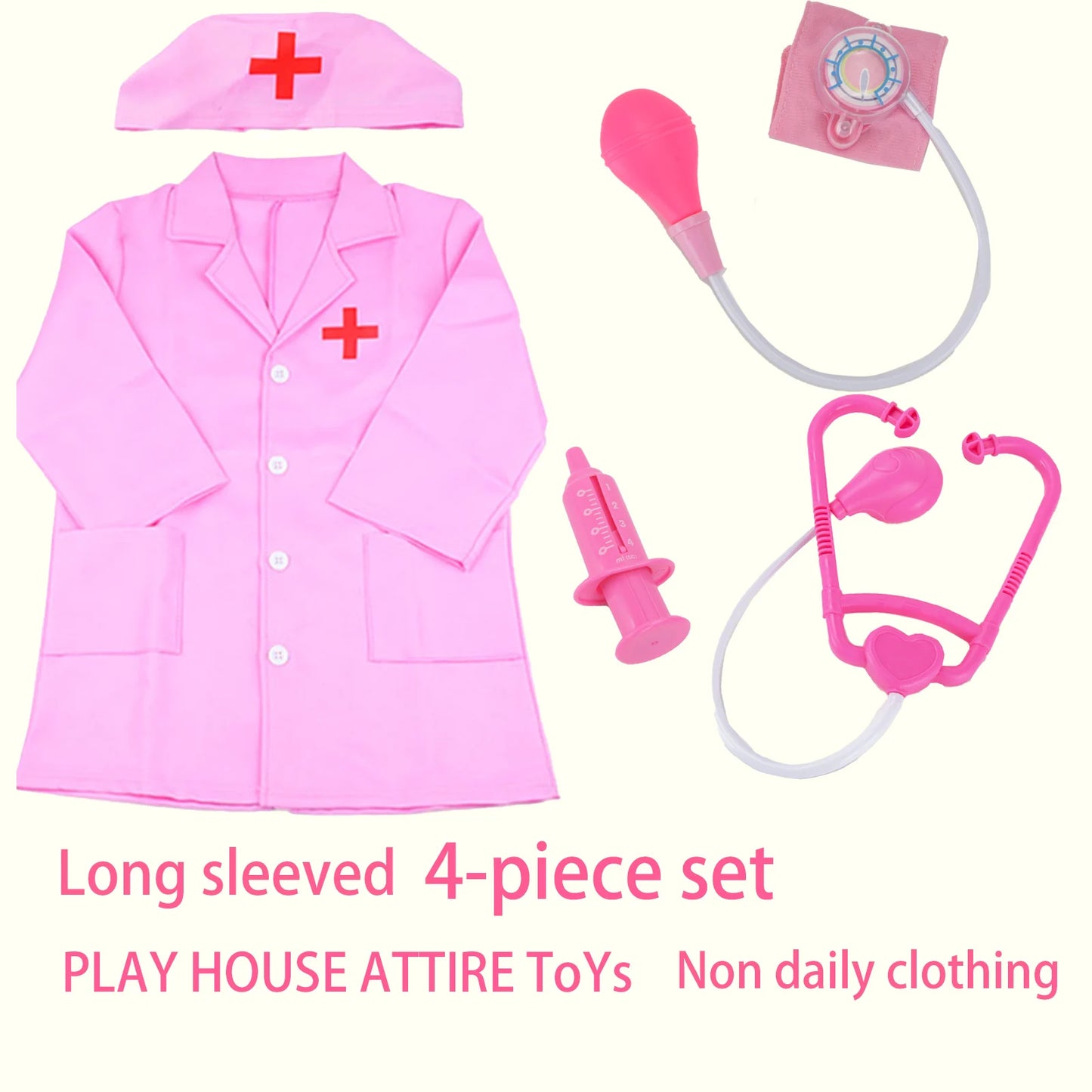 Children'S Family Doctor Suit Short/ Long Sleeved