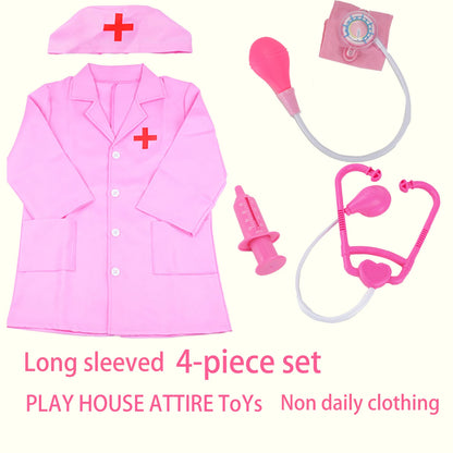 Children'S Family Doctor Suit Short/ Long Sleeved