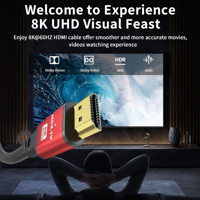 8K HDMI 2.1 High-Speed Cable