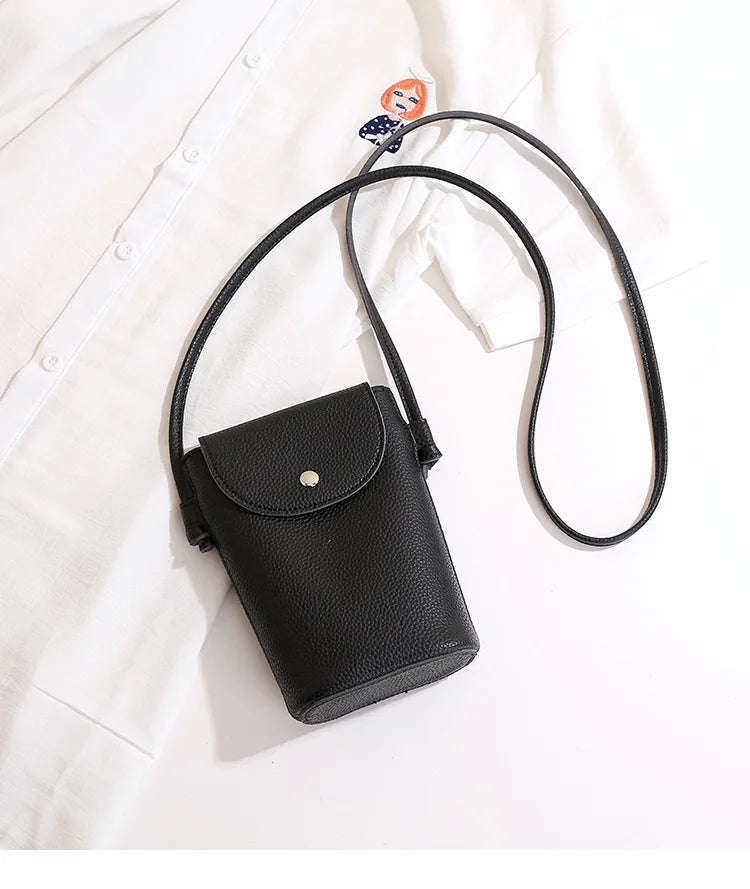 PU Leather Flap Crossbody Phone Bag