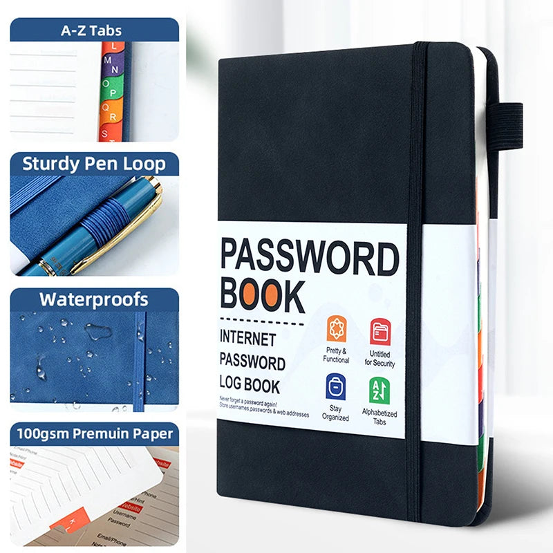 Password Keeper Book with Alphabetical Tabs