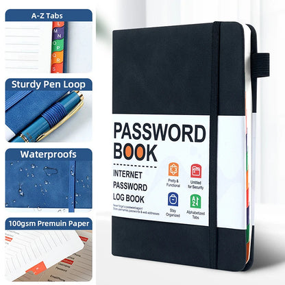 Password Keeper Book with Alphabetical Tabs