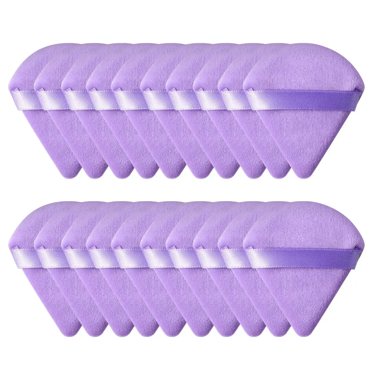 Triangle Velvet Makeup Powder Puff Set