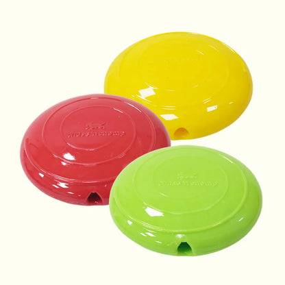 Interactive Squeaking Treat Dispensing Dog Disc
