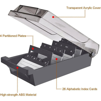 Large Capacity Business Card Holder Organizer – 500 Cards