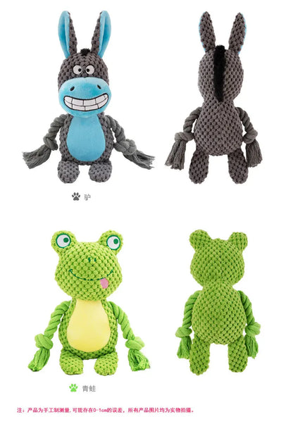 Animal Plush Squeaky Dog Toy