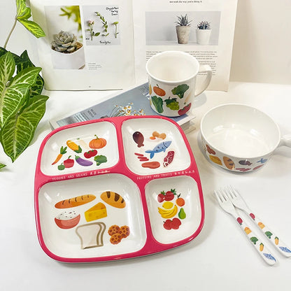 Melamine Divided Dinner Plate