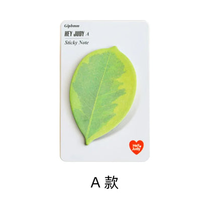 Leaf-Shaped Sticky Memo Notes