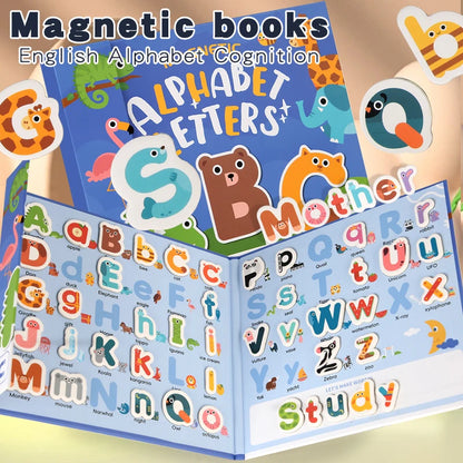 Montessori Busy Quiet Magnetic Letters English Book