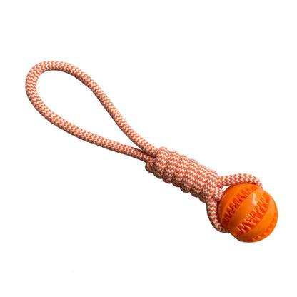 Rope Treat Ball Dog Toy