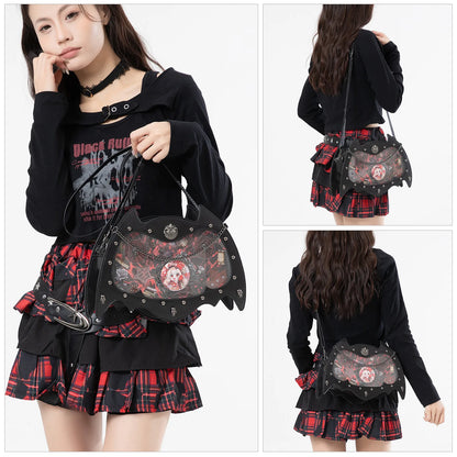 Gothic Y2K Ita Crossbody Shoulder Bag
