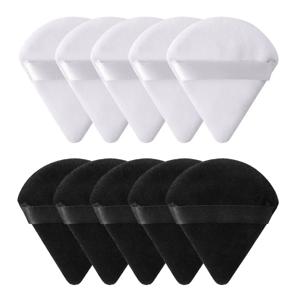 Triangle Velvet Makeup Powder Puff Set