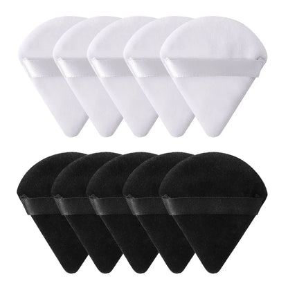 Triangle Velvet Makeup Powder Puff Set