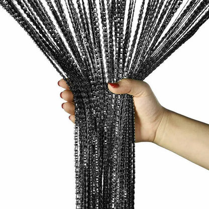 Polyester Tassel Beaded Door Curtain for Windows & Doorways