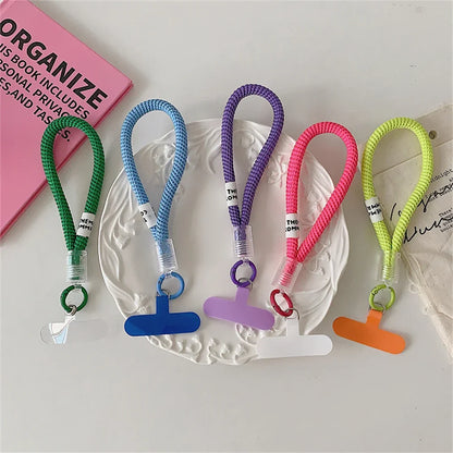 Stylish Braided Phone Lanyard Strap with Wrist Loop