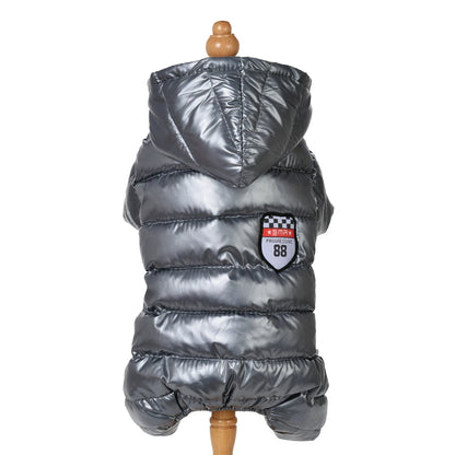 Waterproof Hooded Dog Winter Jumpsuit for Small & Medium Pets