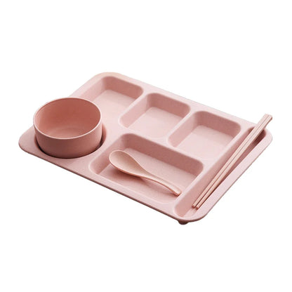 1Set Student Meal Plate