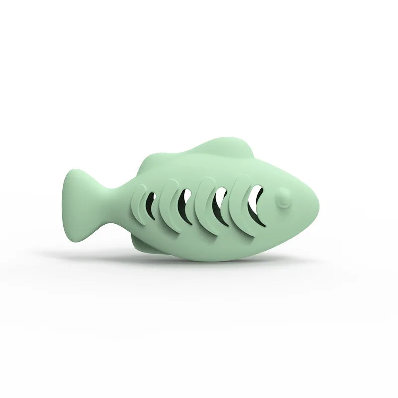 Octopus Silicone Cat Chew Toy with Treat Puzzle Feeder