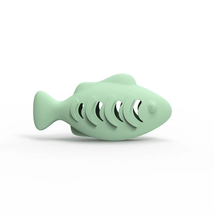 Octopus Silicone Cat Chew Toy with Treat Puzzle Feeder