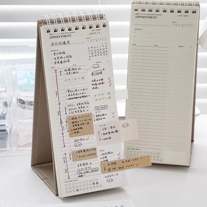 Vertical Desk Calendar Planner – Weekly Monthly Schedule Notebook