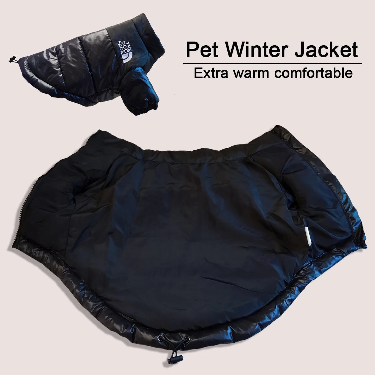 Large Reflective Dog Winter Jacket