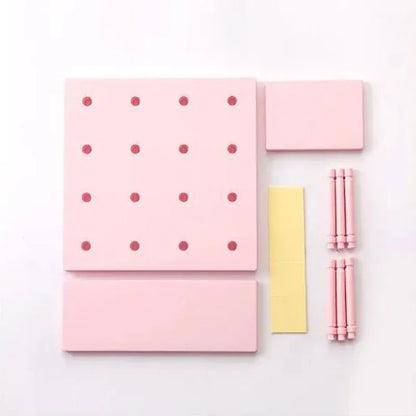 Wall-Mounted Pegboard Storage Shelf