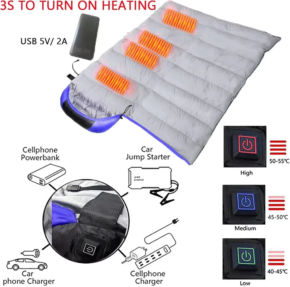 Electric Heated Outdoor Sleeping Bag