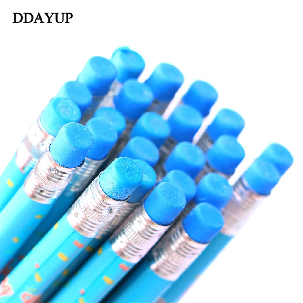 12Pcs/Set Cute Kawaii Cartoon Unicorn Drawing Pencil