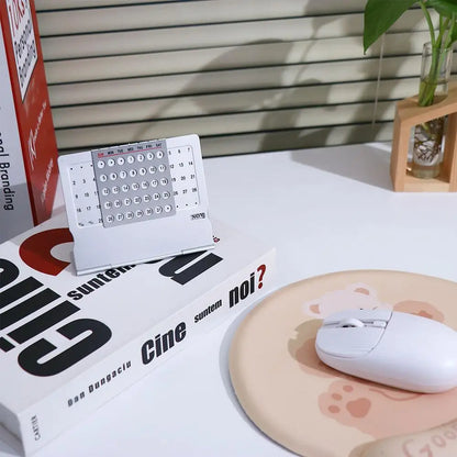 Aluminium Perpetual Desk Calendar