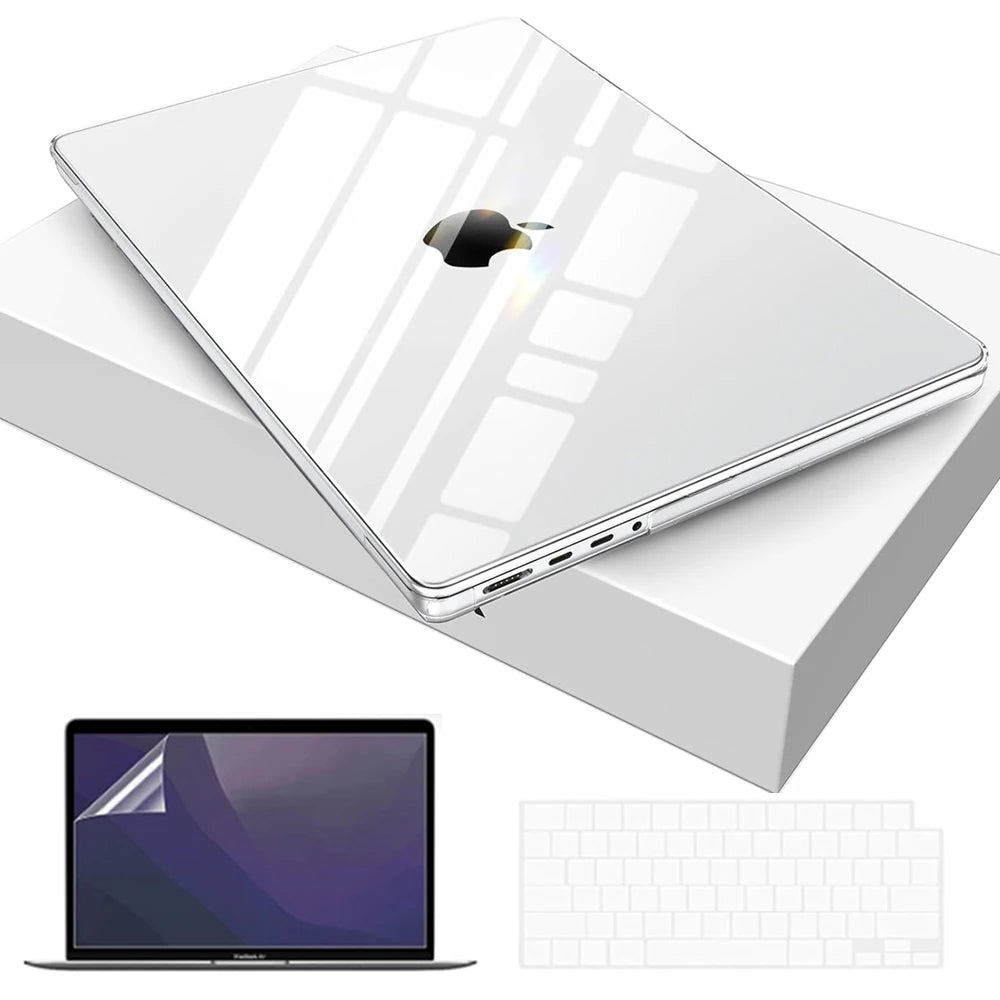 Crystal Clear MacBook Protective Case Set