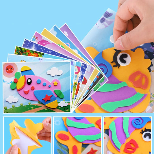 1-10Pcs Kids DIY Cartoon Animal 3D Toys