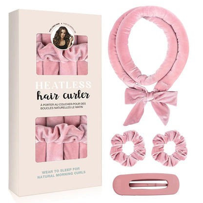 Heatless Curling Rod Headband Set