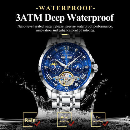 Men's Automatic Skeleton Mechanical Watch