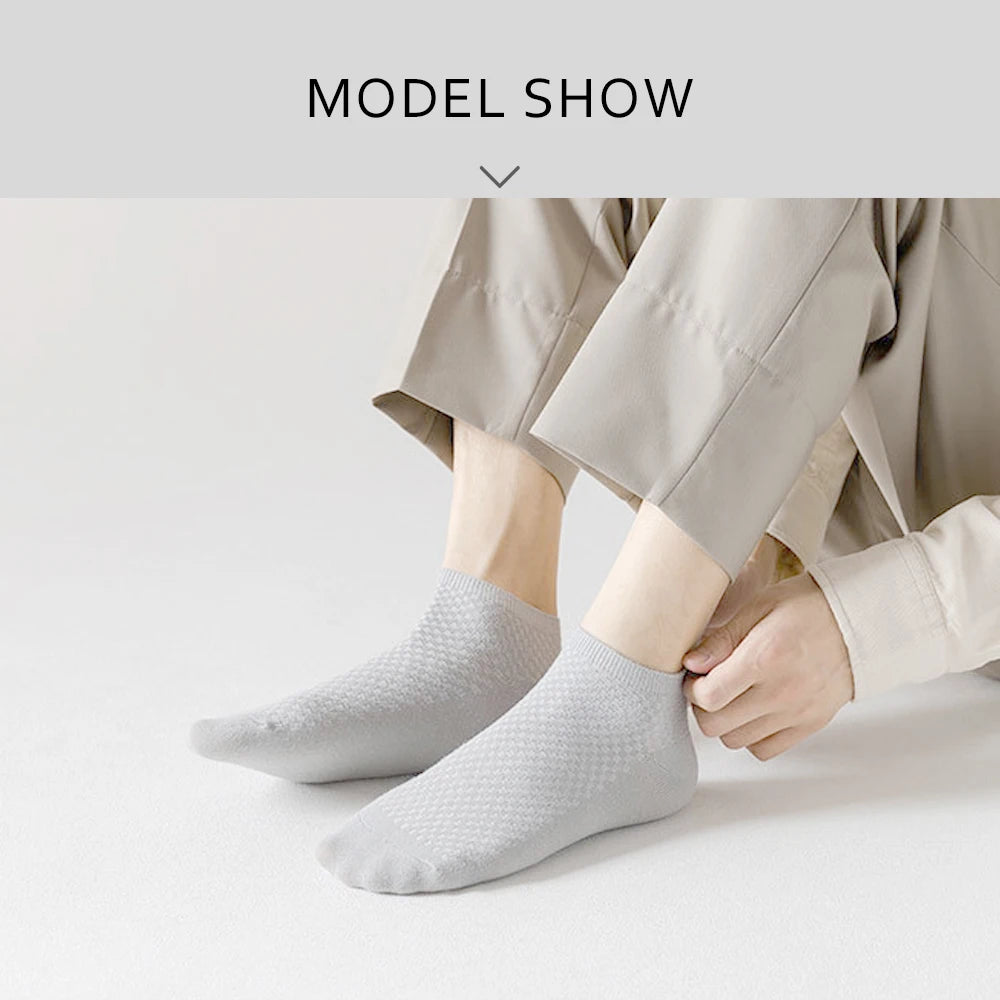 Men’s Bamboo Ankle Socks 5 Pairs