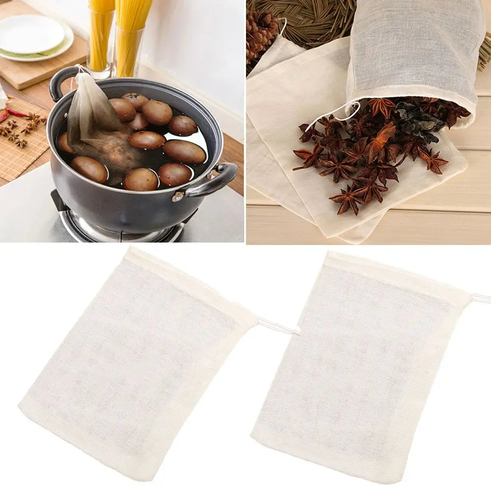 Reusable Cotton Food Filter Bag