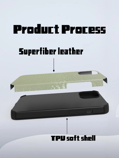 Luxury Crocodile Leather Phone Case