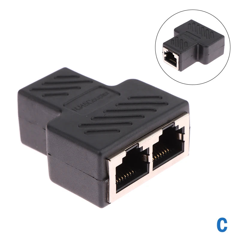 RJ45 Ethernet Network Coupler Adapter