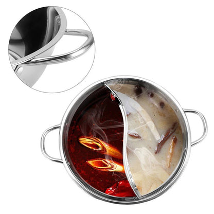 Stainless Steel Twin Divided Hot Pot