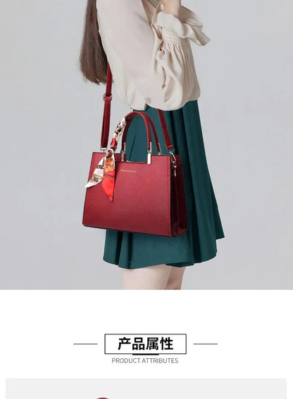 Luxury Women’s Structured Satchel Shoulder & Crossbody Handbag