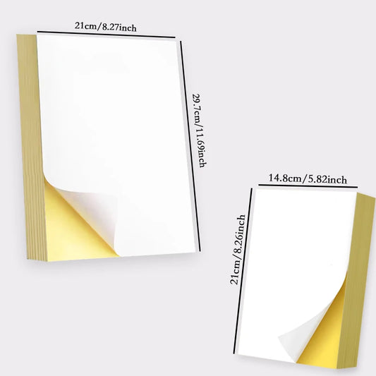 A4/A5 Self-Adhesive Sticker Paper Sheets for Printer
