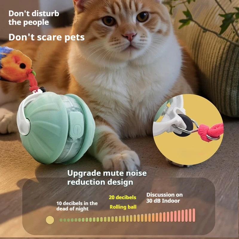 Interactive Rechargeable Rolling Pet Ball Toy
