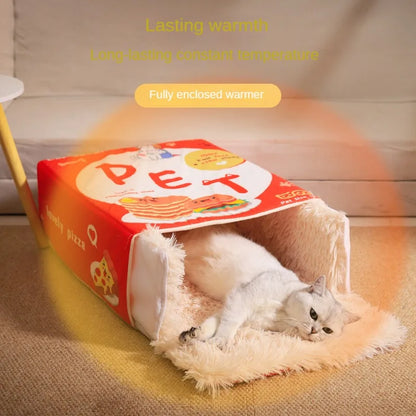 Fully Enclosed Rectangular Cat & Dog Bed