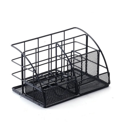 Rose Gold Mesh Desk Organizer