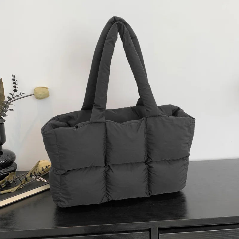 Women’s Quilted Waterproof Tote Shoulder Bag