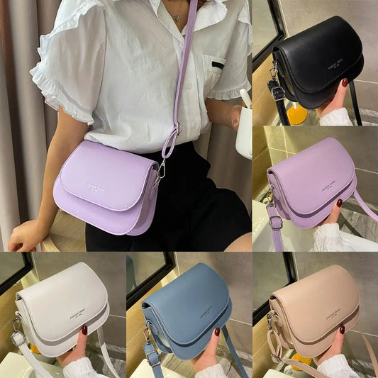 Women's PU Saddle Shoulder Crossbody Bag