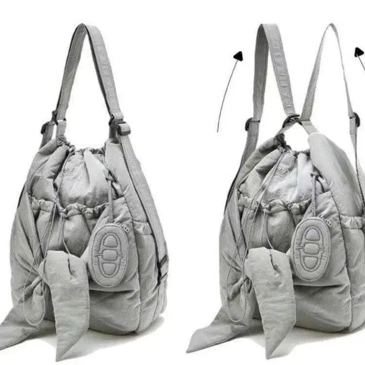 Minimalist Nylon Shoulder Tote Bag