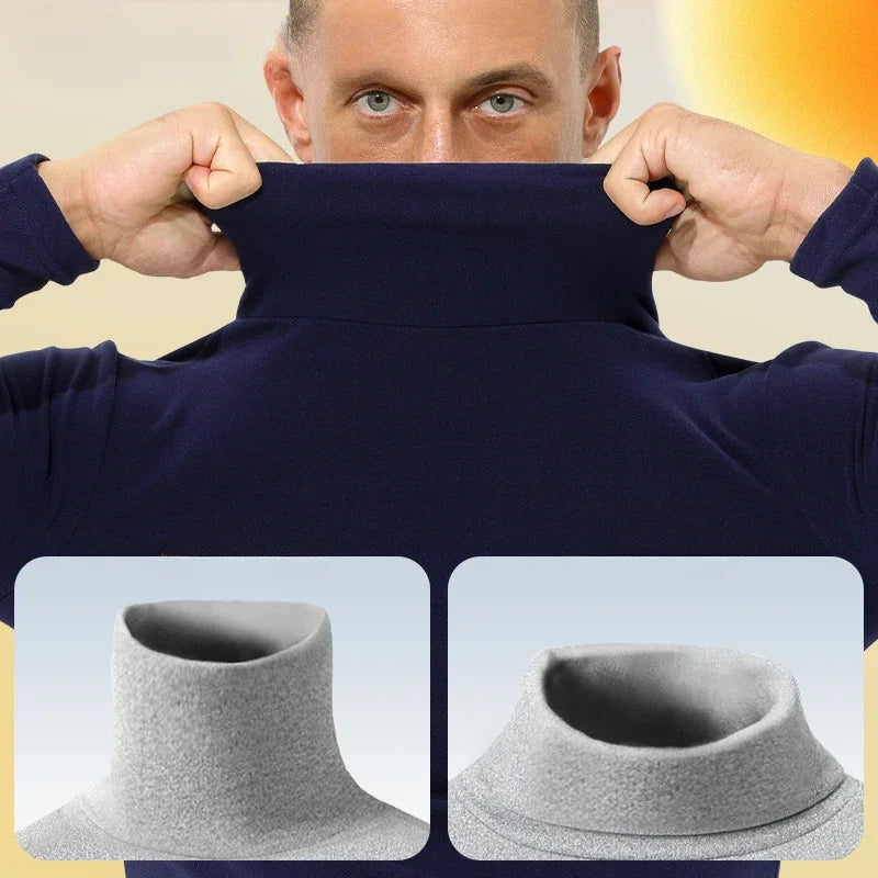 Men’s Fleece Thermal Turtleneck Shirt
