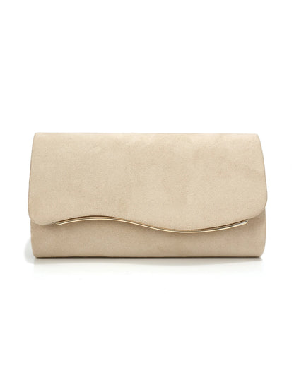 Velvet Envelope Evening Clutch Bag with Chain Strap