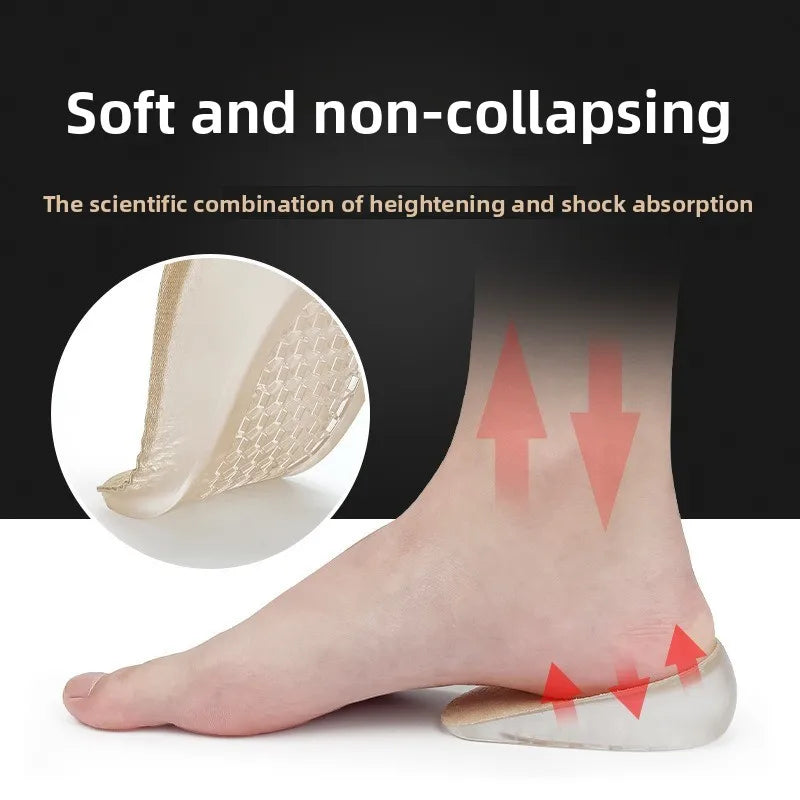 Height Increase Silicone Heel Lift Insoles